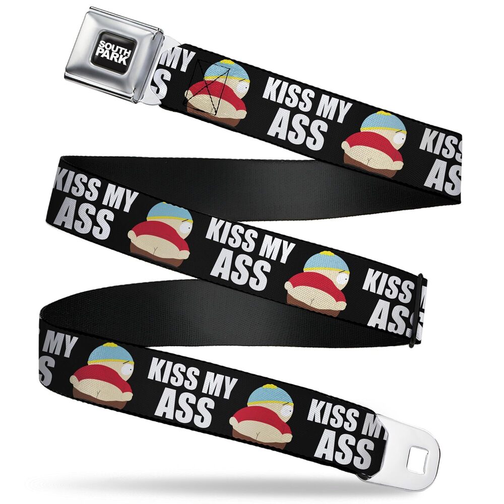 8757 Comedy Central Belt, Seatbelt Buckle Belt, South Park Cartman Pants